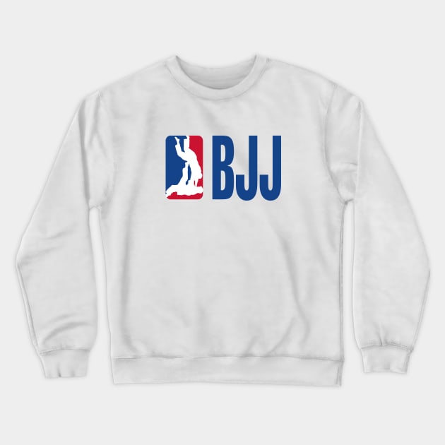 BJJ - Jiu Jitsu NBA logo parody Crewneck Sweatshirt by TopGameBJJ